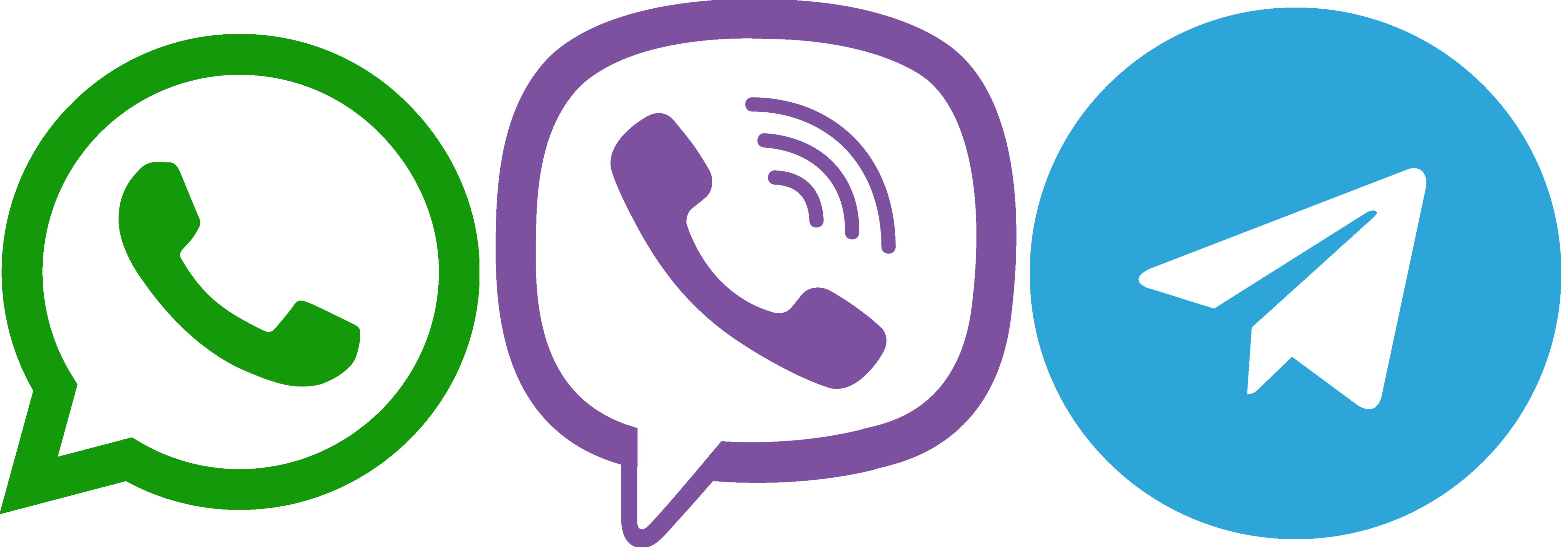whatsapp, telegram, viber